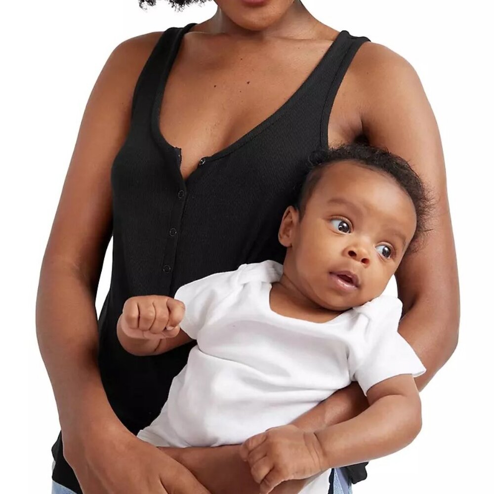 The Softest Rib Nursing Tank, Size SX
